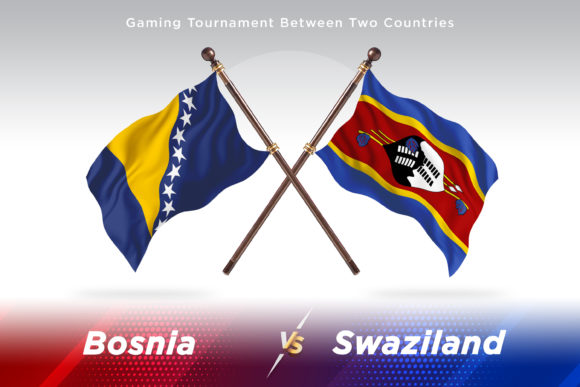 Bosnia vs Swaziland: Two Flags Compared