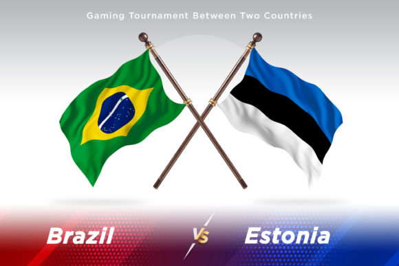 Brazil Versus Estonia Two Flags: A Study in Contrasts